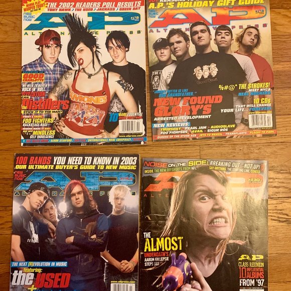 Alternative Press Other - Alternative Press AP Set of 4 Magazines New Found Glory The Used